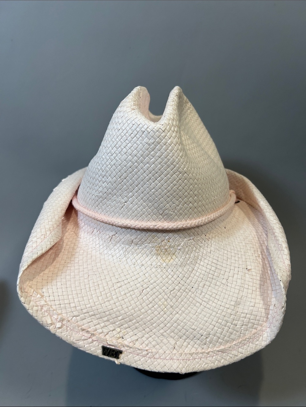Lot of 4 Women’s Straw Fashion Cowboy Hats- Pink 2 (small/med) White & Turquoise - Picture 12 of 17